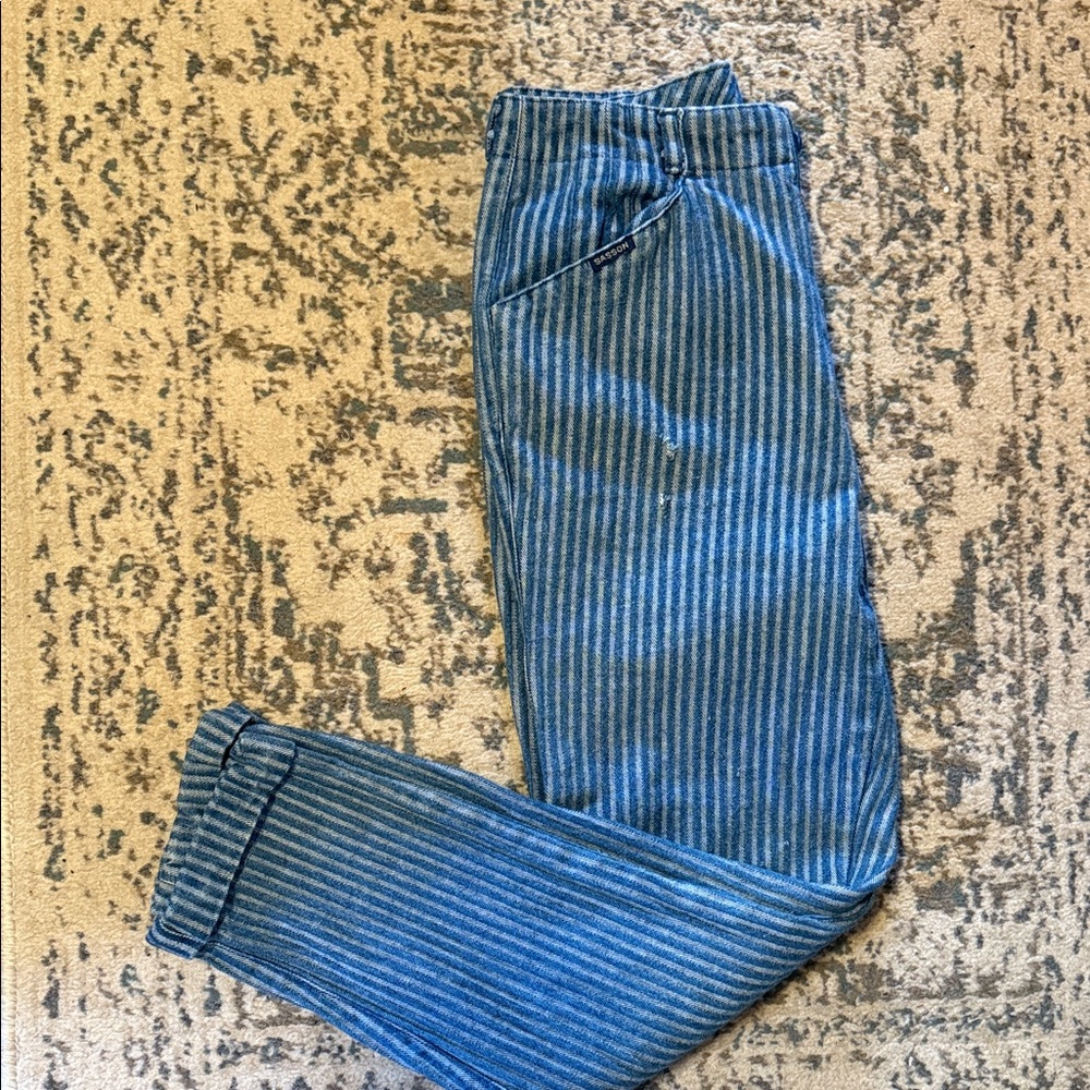 Women’s Striped Denim Pants